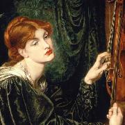 Dante Gabriel Rossetti cropped version of Veronica Veronese USA oil painting artist